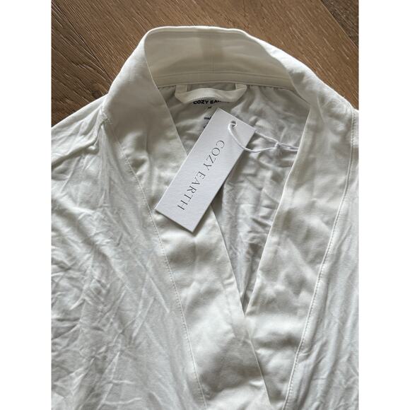 New Cozy Earth Womens Ivory Large Bamboo Kimobo Robe - Picture 5 of 6